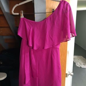 One shoulder mini dress